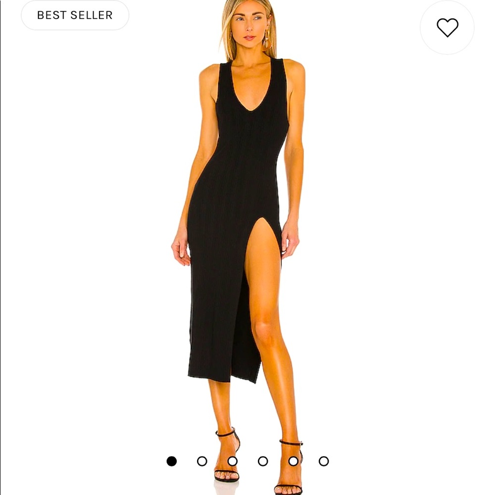 REVOLVE size small black ribbed dress